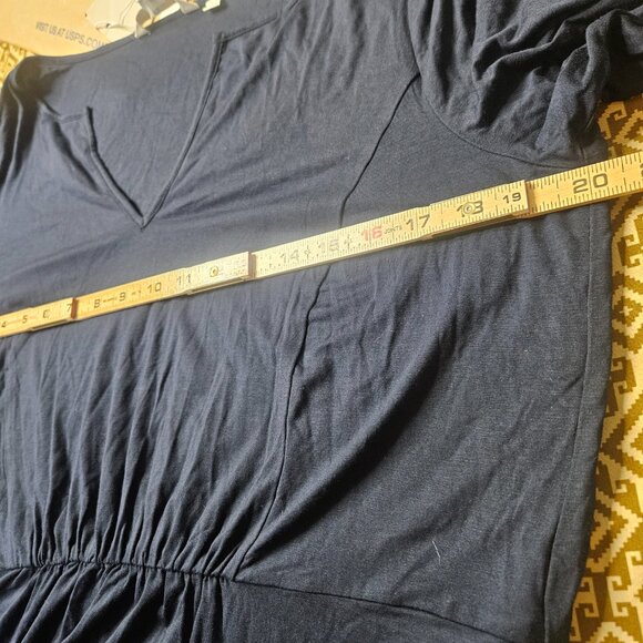 NWT BODEN Navy Tiered Maxi Dress US 12 Viscose Ruffle Sleeve Boho Cottagecore - Picture 10 of 12